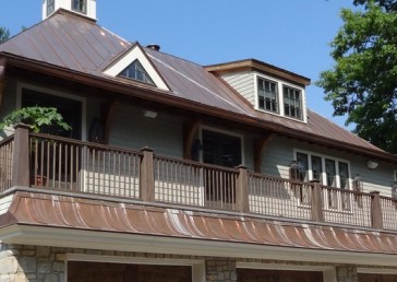 Beck Residence Copper Standing Seam Metal Roof